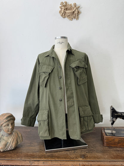 Vintage 60’s Jungle Jacket Rip Stop Us Army “M/L”