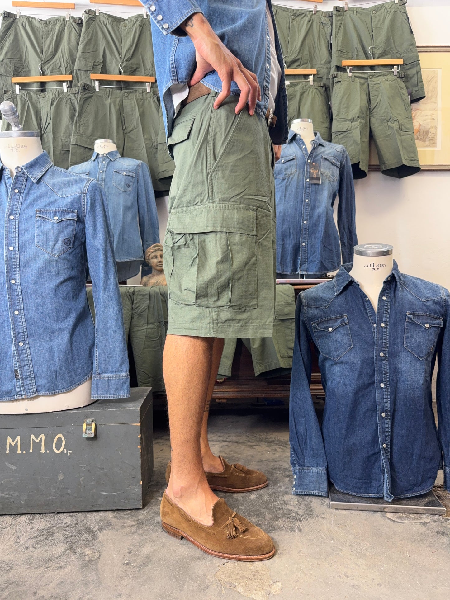 Ripstop Cargo Short - Green