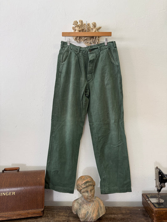 Vintage Swedish Army Fatigue Pants “W32”