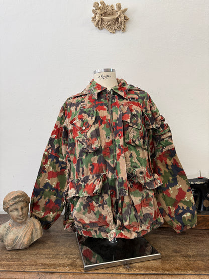 Vintage Swiss Army Camo Jacket M70 “XL”
