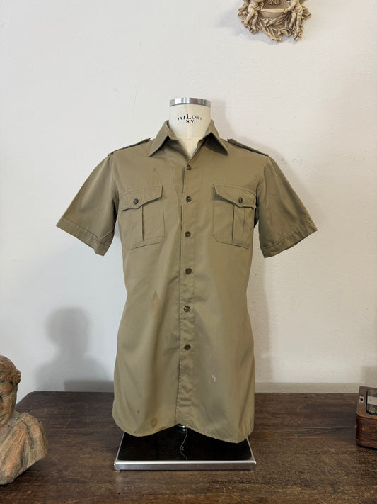 Vintage 80’s Italian Army Shirt “S/M”