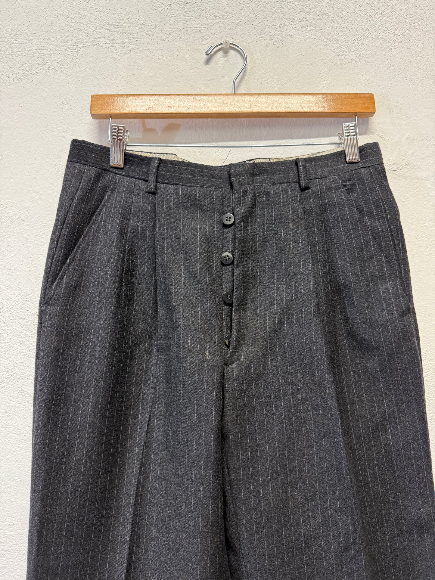 Vintage Grey Pinstripe Pants “W31”