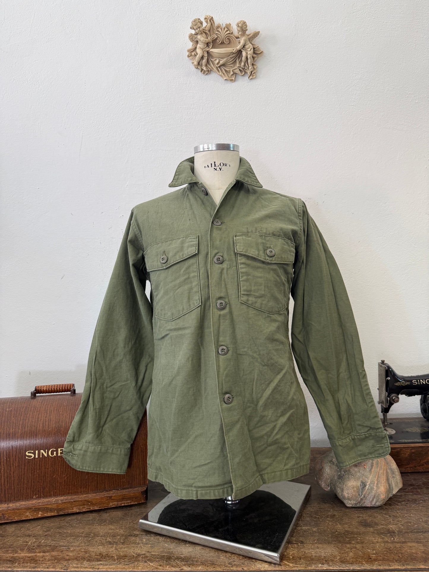 Vintage Og 107 Us Army Shirt “S”