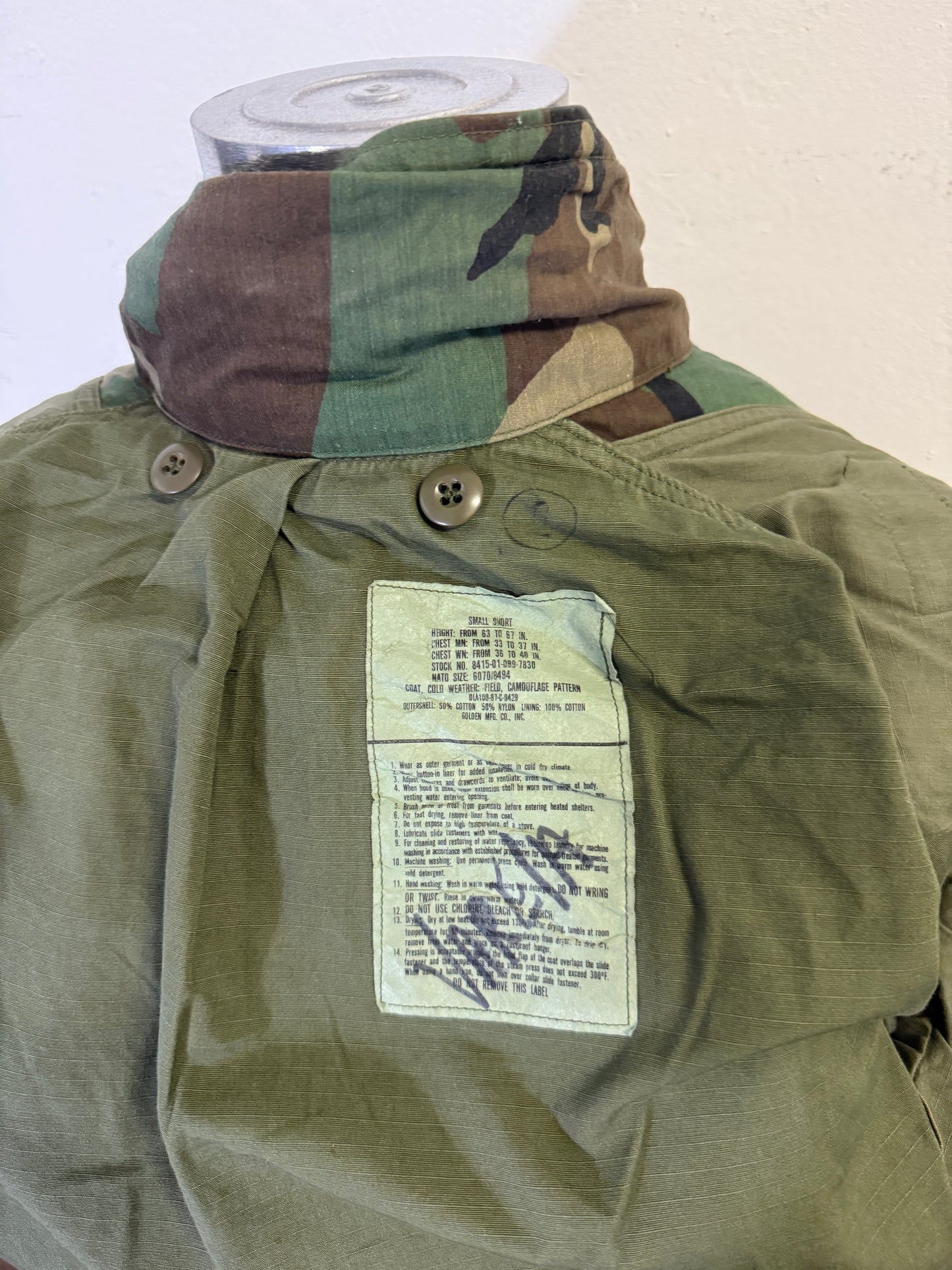 Vintage Woodland Field Jacket M65 Us Army “S”