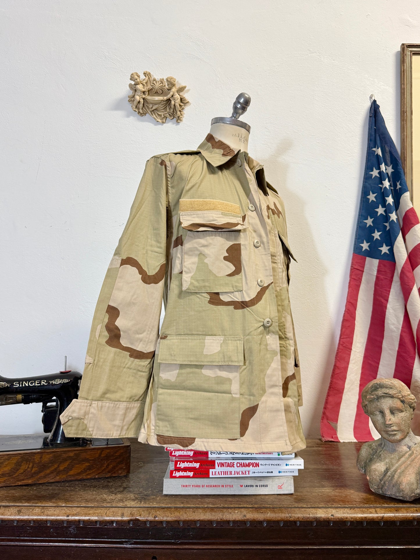 Deadstock BDU Camo Jacket Rip Stop US Army –  Faded “L”