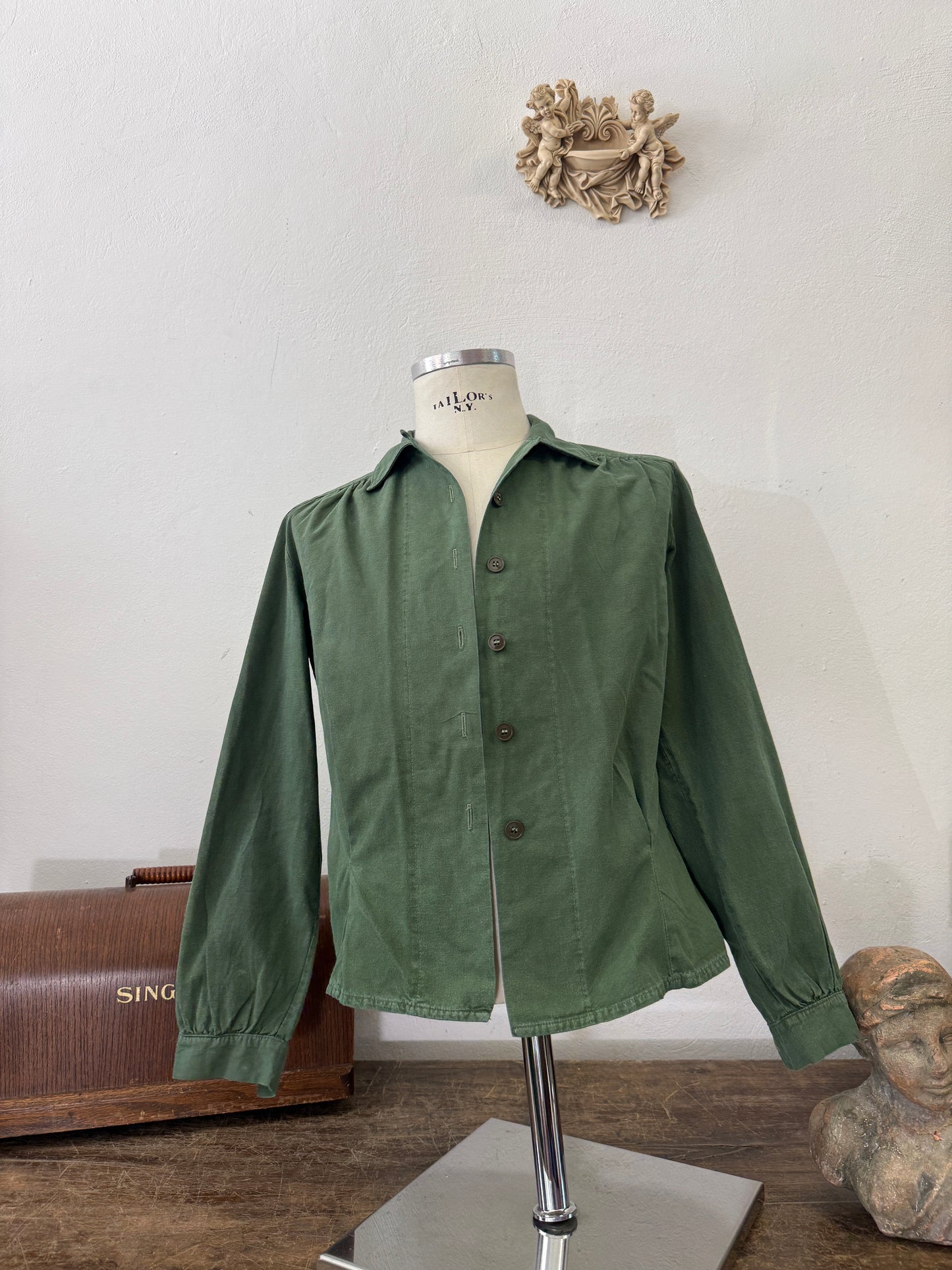 Vintage 80’s Woman Swedish Army Shirt - S