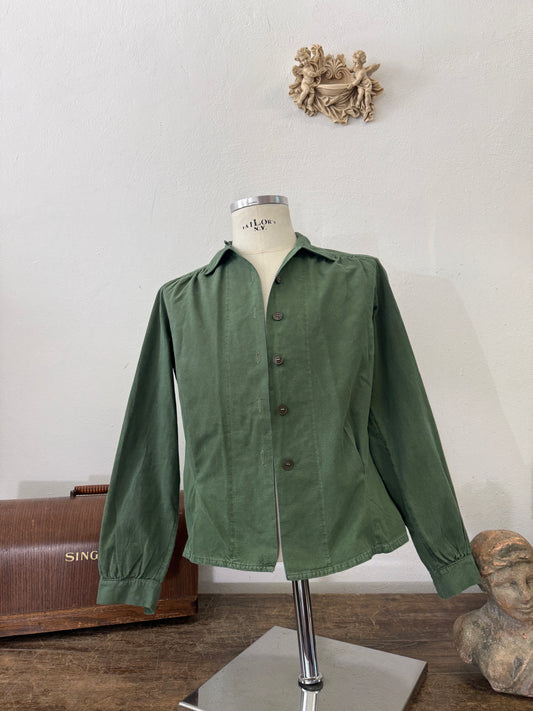 Vintage 80’s Woman Swedish Army Shirt - S