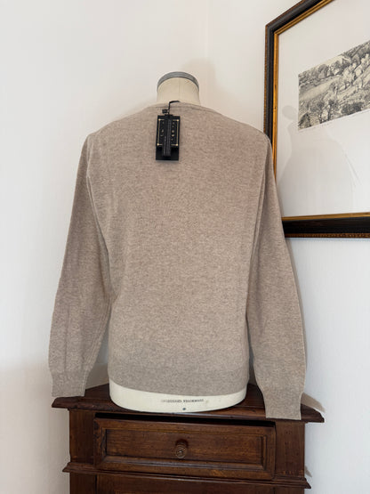 Essential Beige Sweater - Made in Italy
