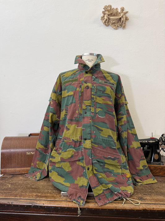Vintage Belgian Army Camo Jacket “XXL”