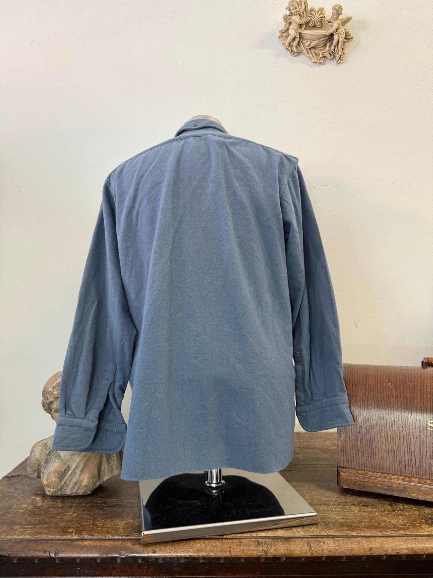 Vintage 60’s Italian Air Force Flannel Shirt “M”