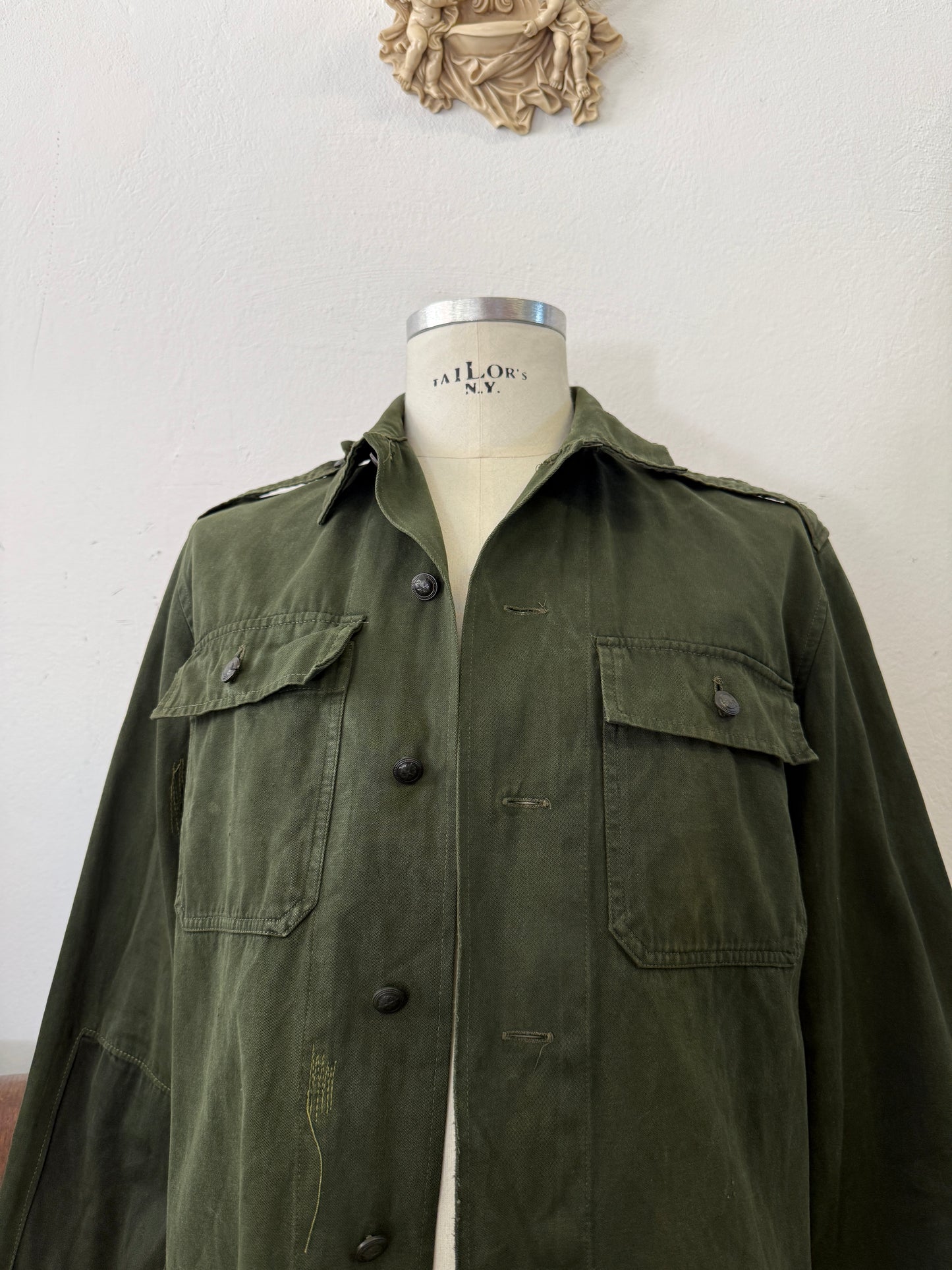 Vintage 80’s Faded Hungarian Army Shirt “M”