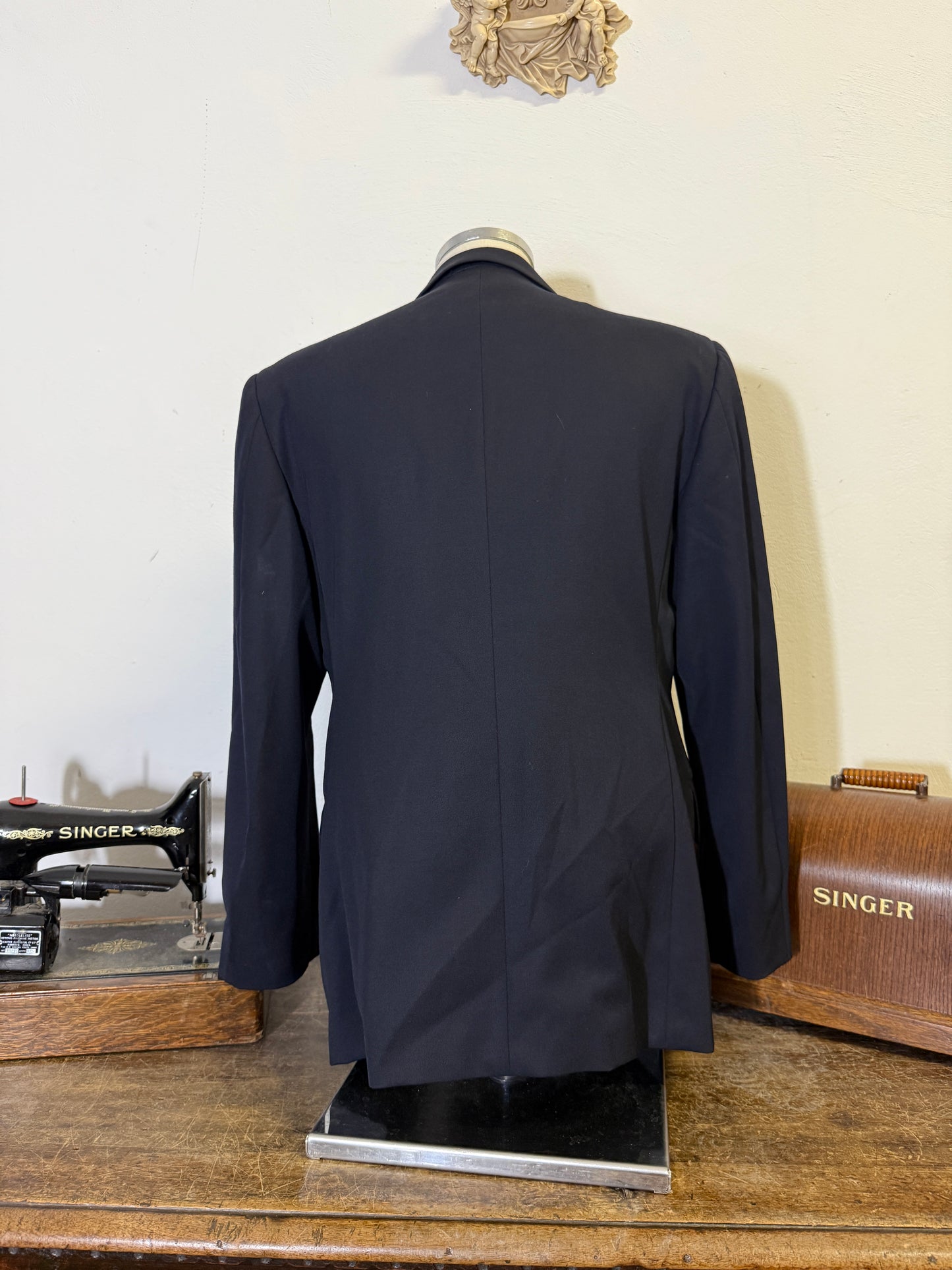 Vintage 00’s Italian Navy Double Breasted Jacket “L/XL”