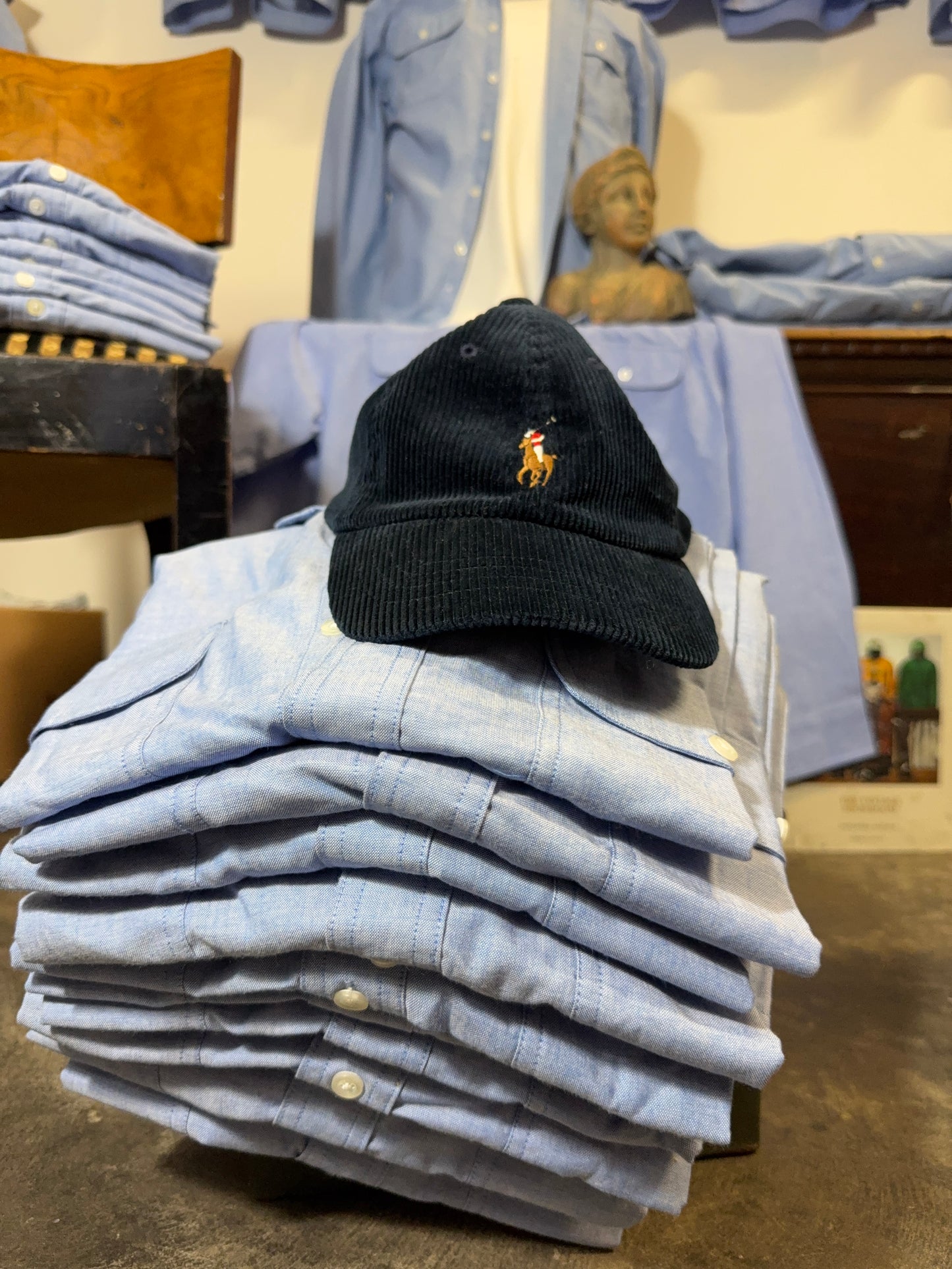 Deadstock 70’s Chambray Shirt - L, XL, XXL