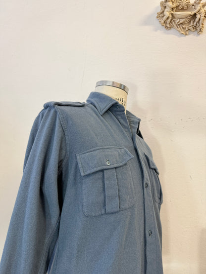 Vintage 60’s Italian Air Force Flannel Shirt “S”