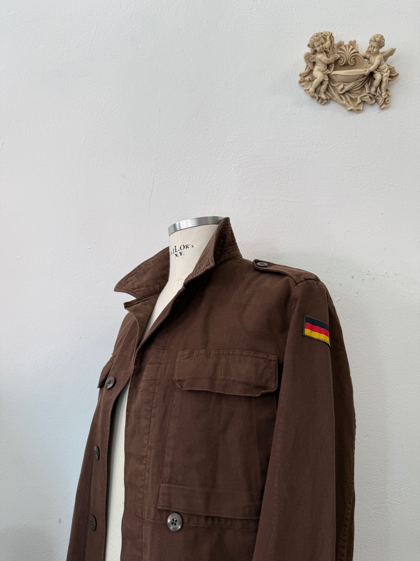 Vintage Moleskin German Army Jacket “S/M”