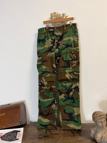 Vintage Woodland Camo Cargo Pants Us Army Rip Stop “W36”