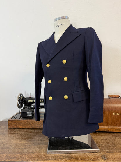 Vintage 00’s Italian Navy Double Breasted Jacket “S”