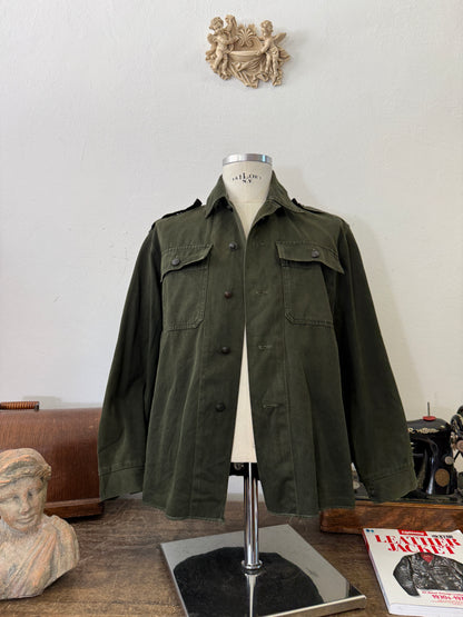 Vintage 80’s Faded Hungarian Army Shirt “S/M”