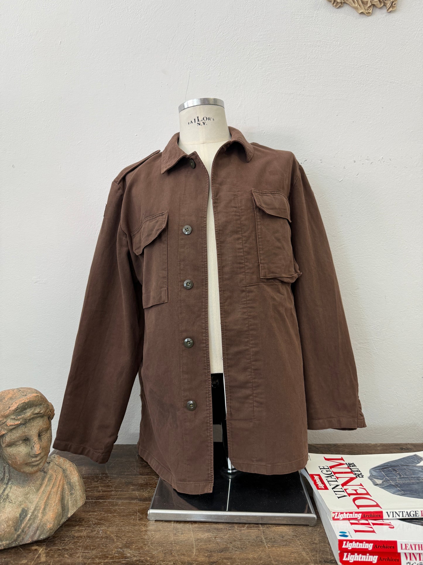 Vintage Moleskin German Army Jacket “XL”