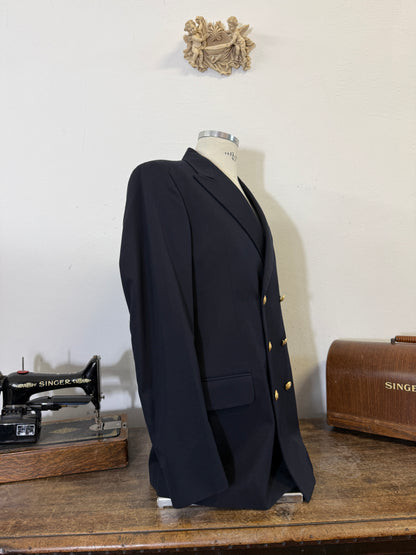Vintage 00’s Italian Navy Double Breasted Jacket “XL”