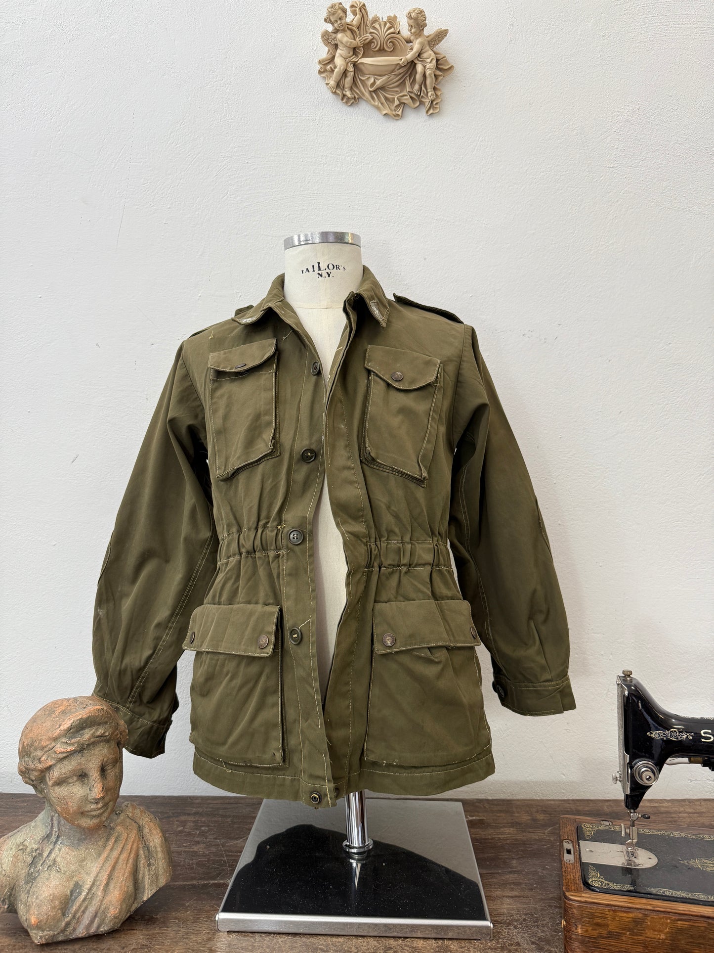 Vintage 80’s Italian Army Jacket “S”