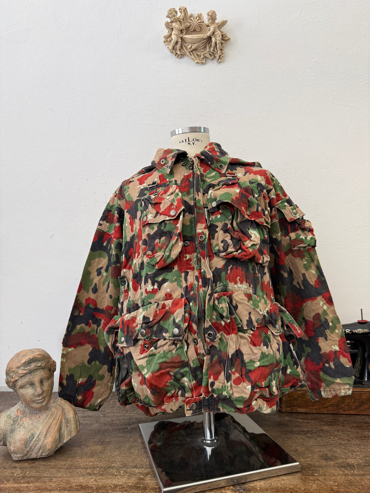 Vintage Swiss Army Camo Jacket M70 “L”