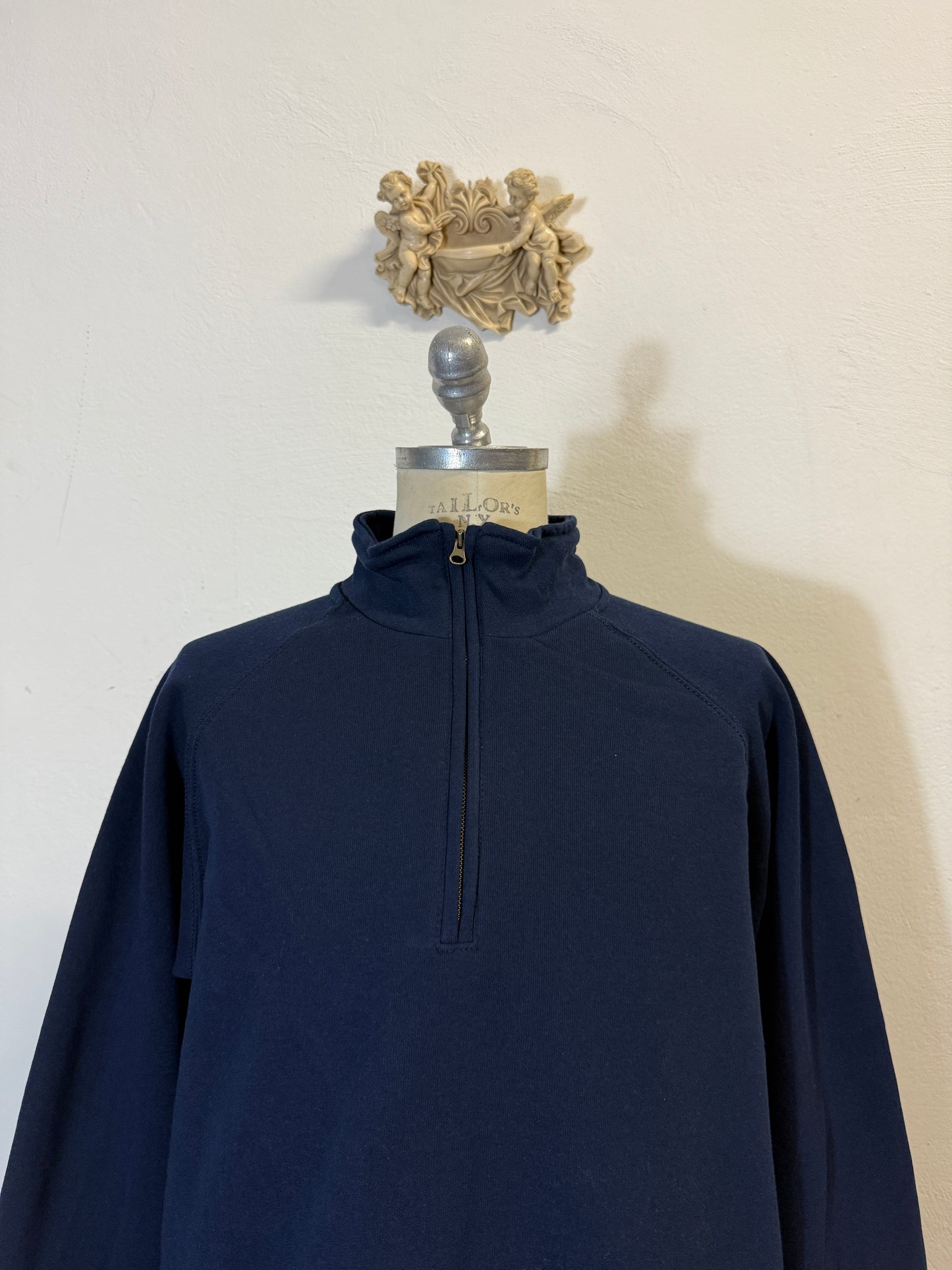 Blue Half Zip Sweatshirt