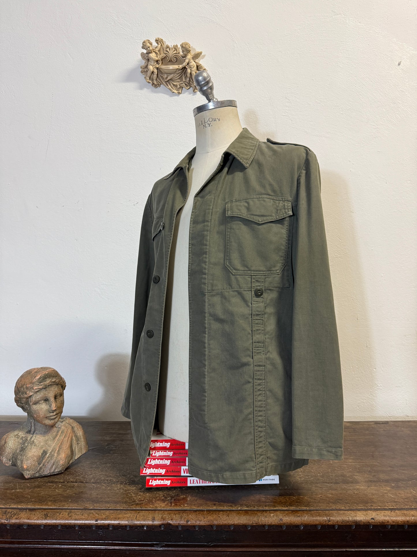 Vintage German Army Moleskin Jacket “L”