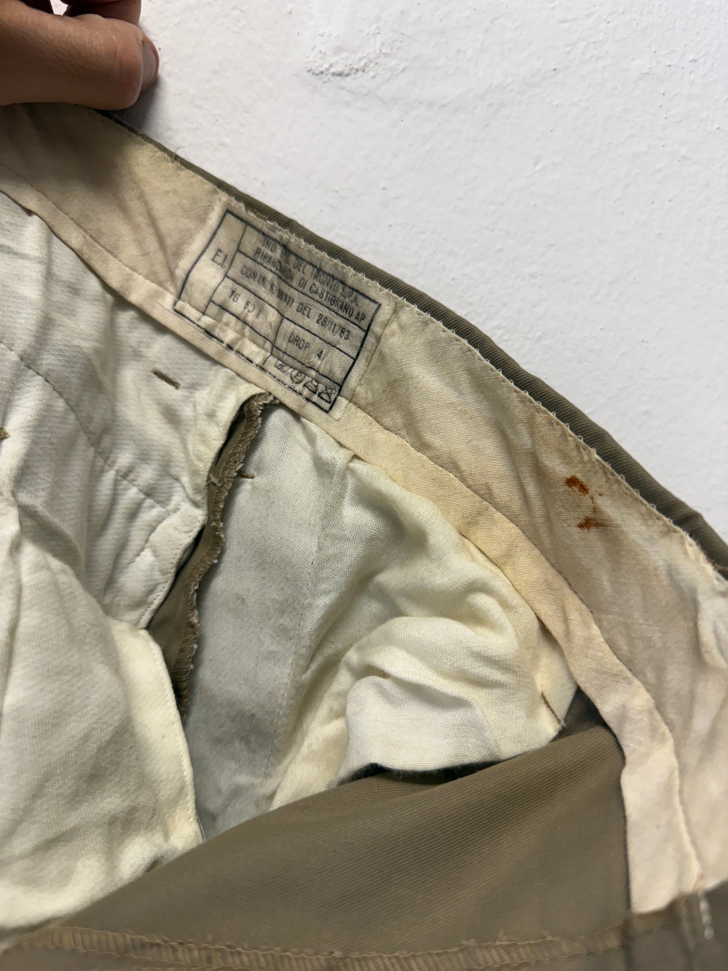 Vintage 80’s Italian Army Chino Pants “W34”