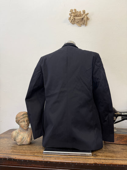 Vintage Italian Navy Double Breasted Jacket “XL”