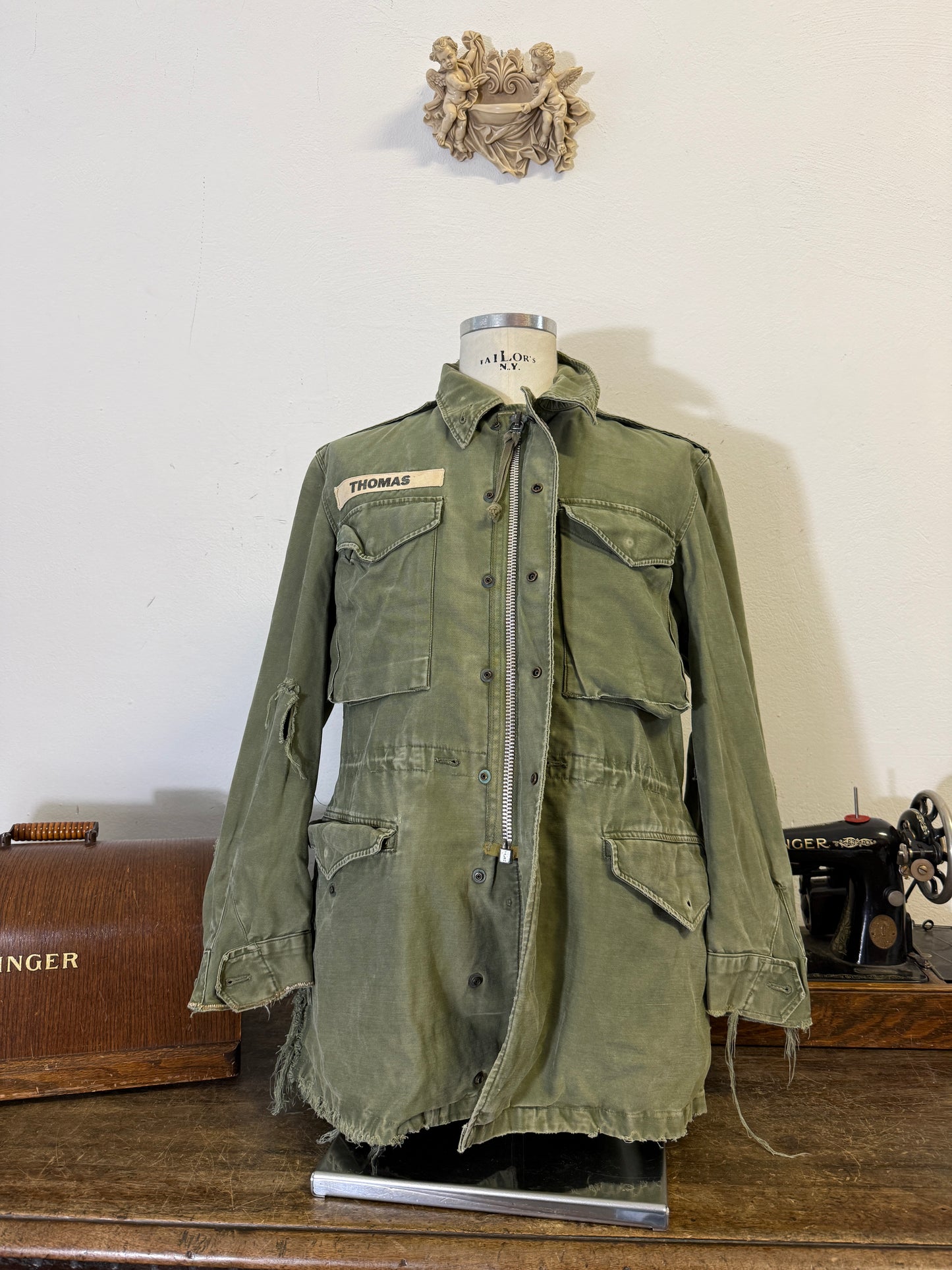 Distressed Vintage Field Jacket M51 US Army “M/L”