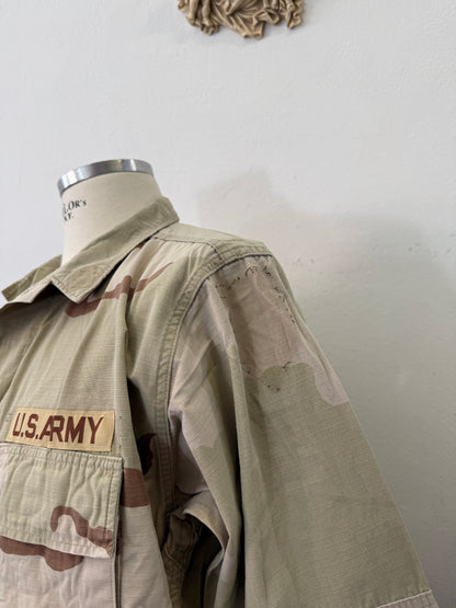 Vintage BDU Camo Jacket Ripstop US Army – L