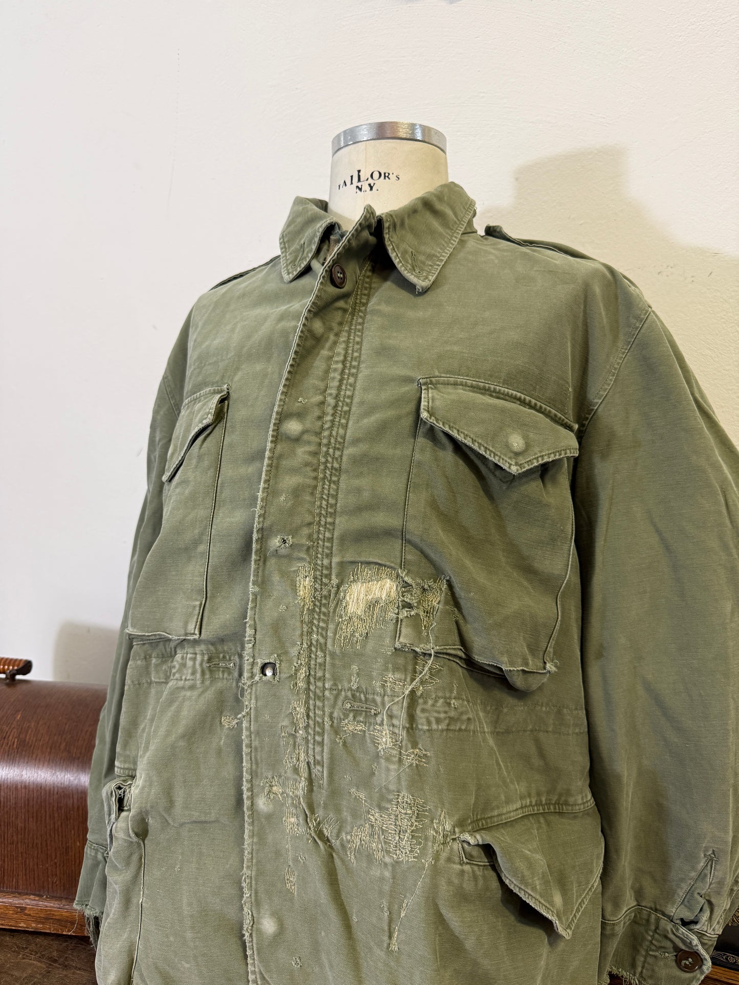 Distressed Vintage Field Jacket M51 US Army “L/XL”