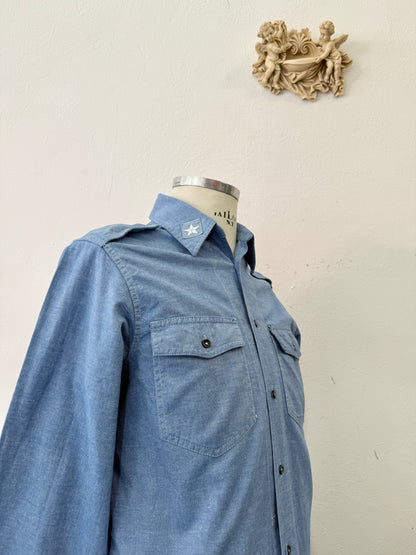 Vintage 90’s Italian Navy Shirt “S/M”