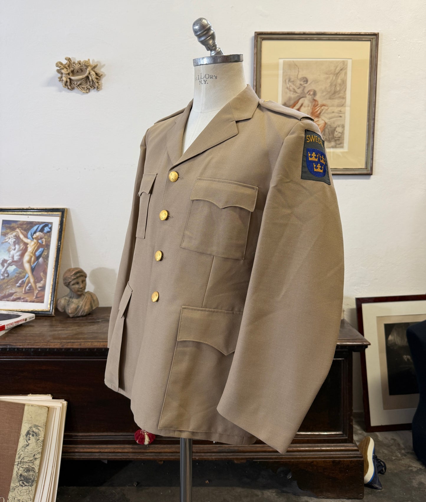 Vintage Sweden Army Jacket “S/M”