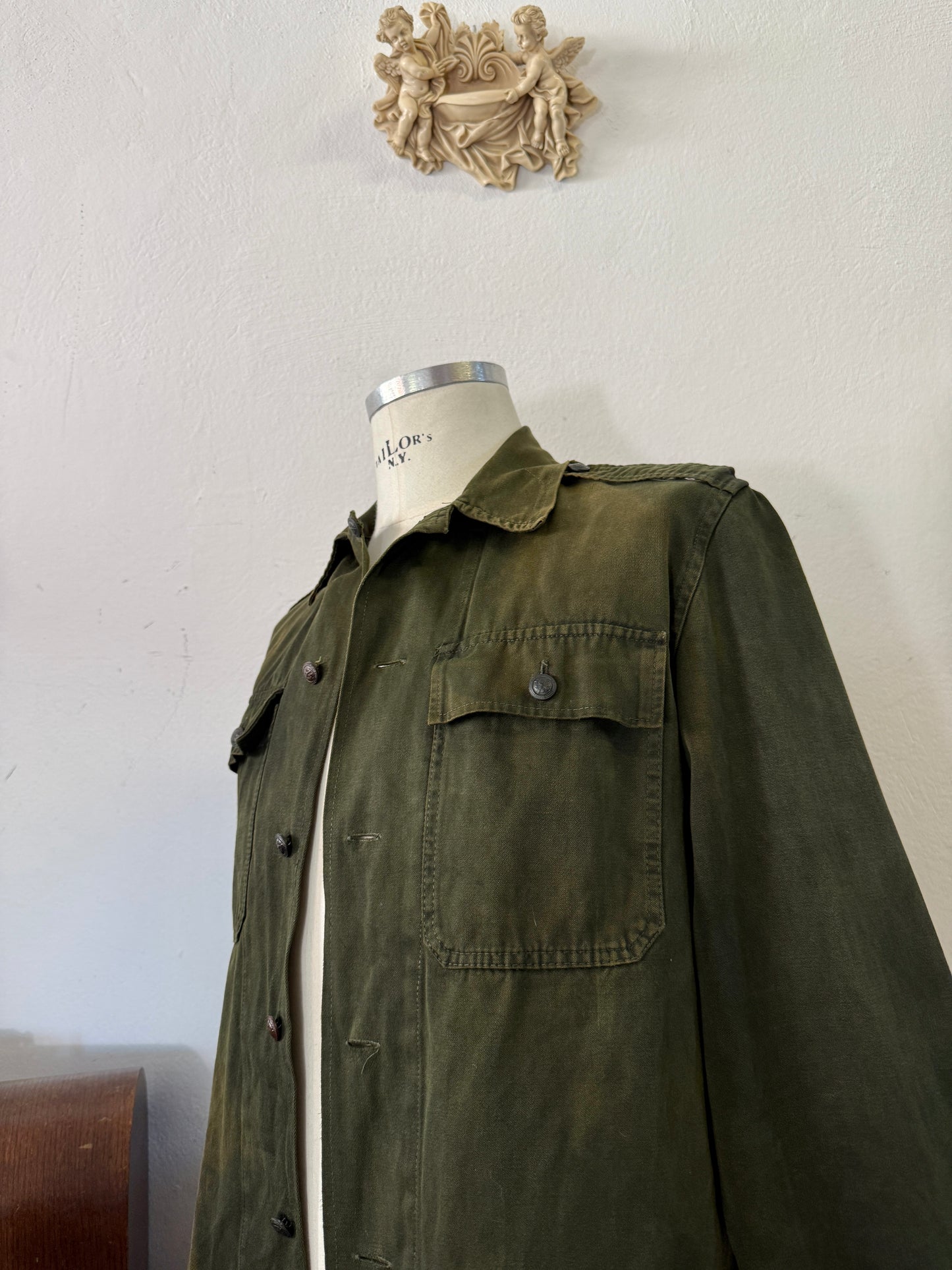 Vintage 80’s Faded Hungarian Army Shirt “M”