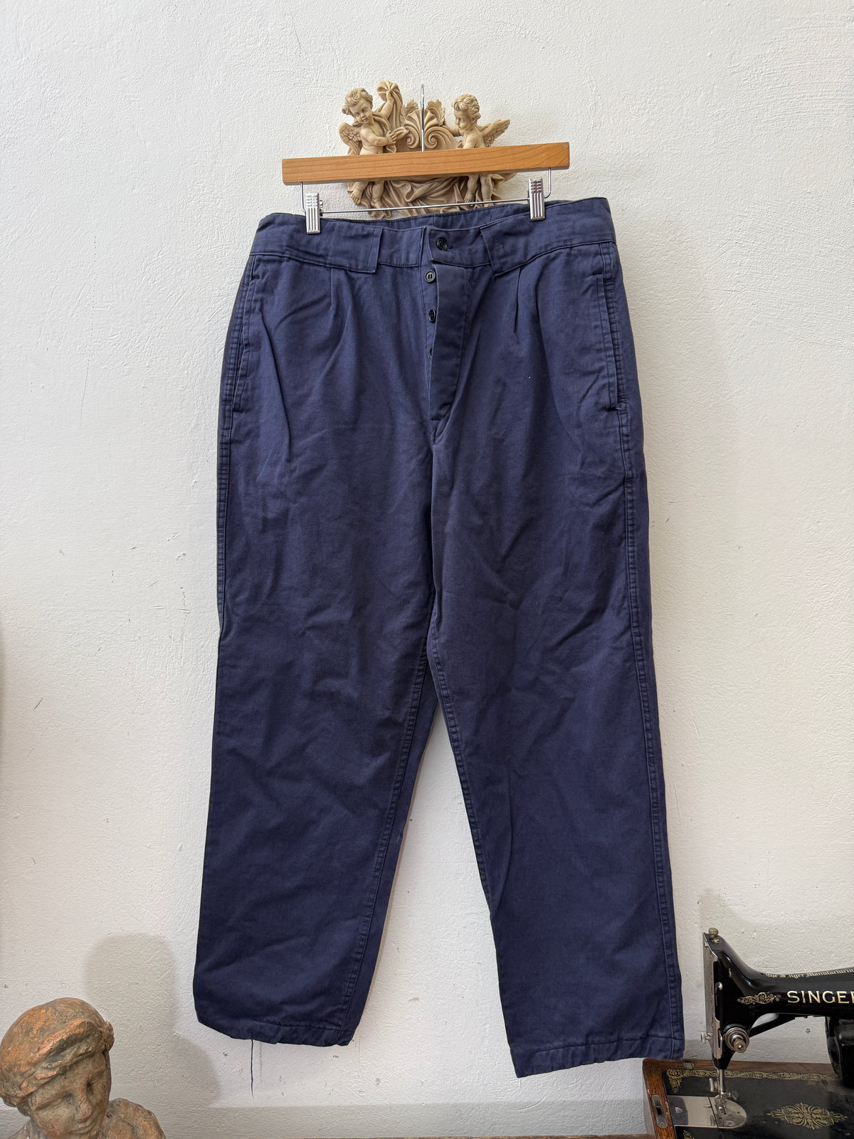 Vintage 80’s Italian Navy Pants “W35”