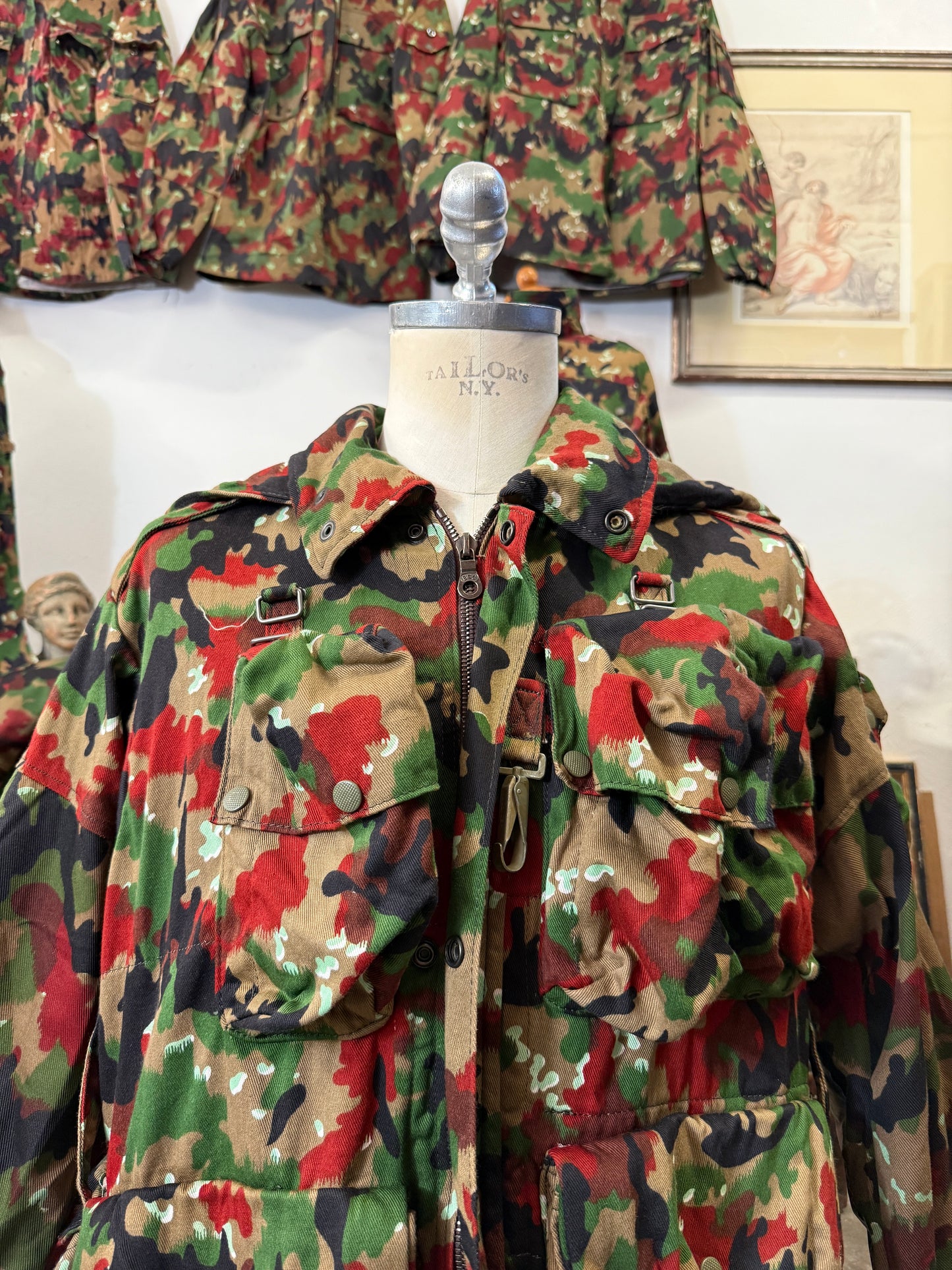 Vintage Swiss Army Camo Jacket M70 “L”