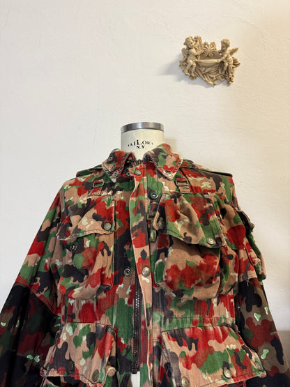 Vintage Swiss Army Camo Jacket M70 “L”