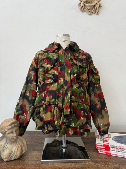Vintage Swiss Army Camo Jacket M70 “L”