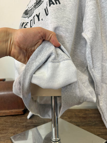 Army Air Base Salt Lake City Utah Raglan Grey Sweatshirt - Mister Archive®