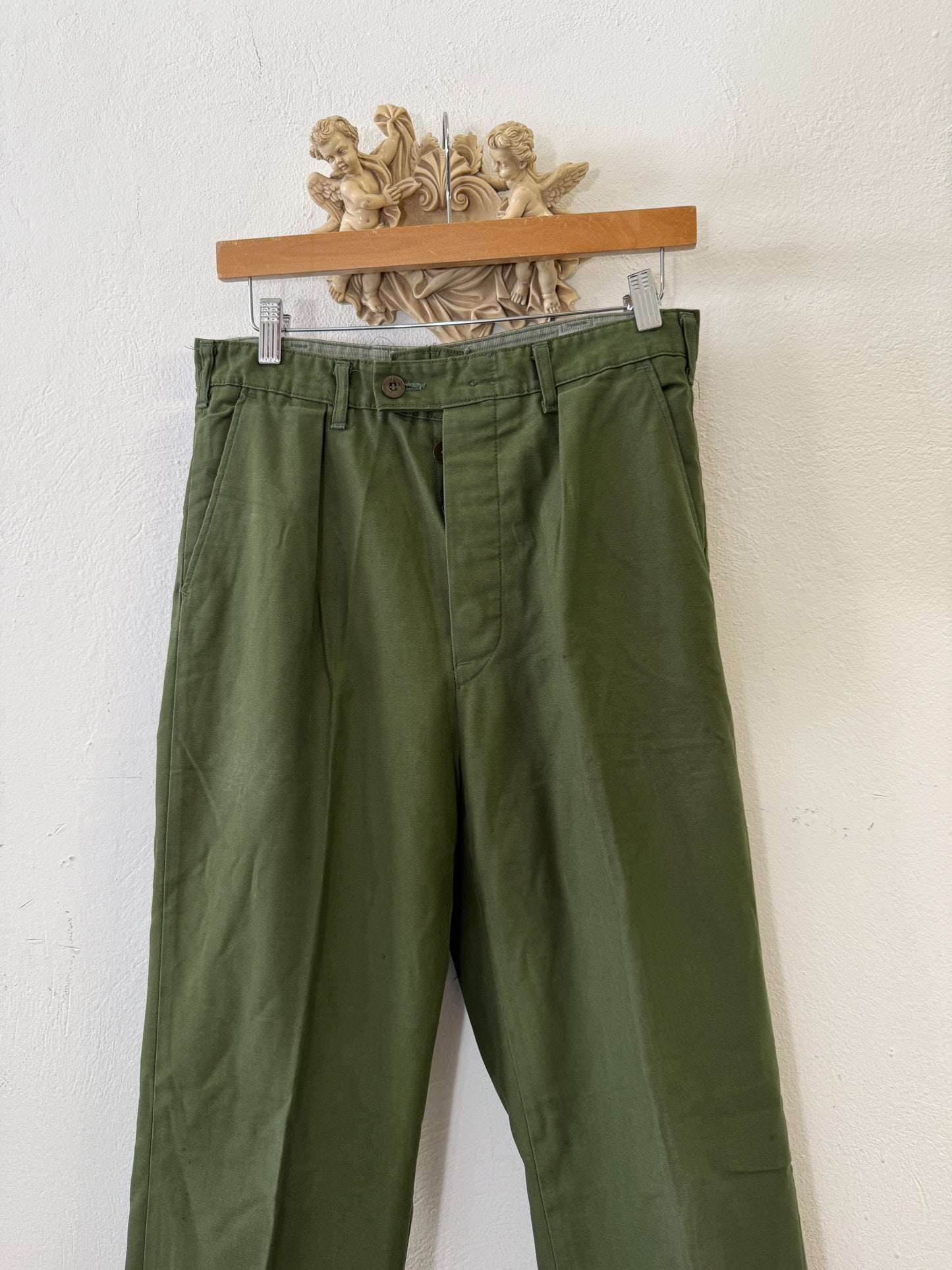 Vintage Swedish Army Fatigue Pants “W30”