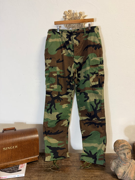 Vintage Woodland Camo Cargo Pants Us Army Rip Stop “W36”