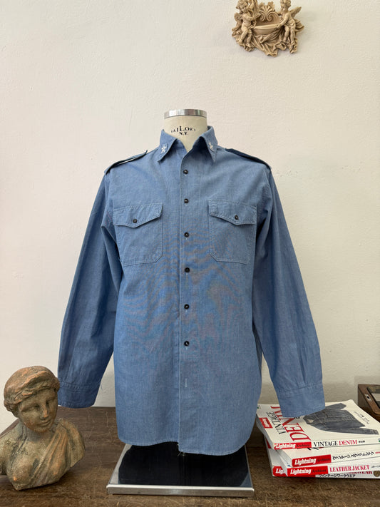 Vintage 90’s Italian Navy Shirt “M/L”