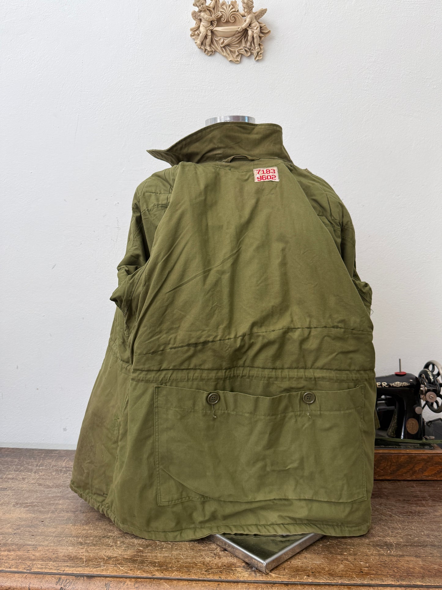 Vintage Danish Army Jacket HBT “M/L”