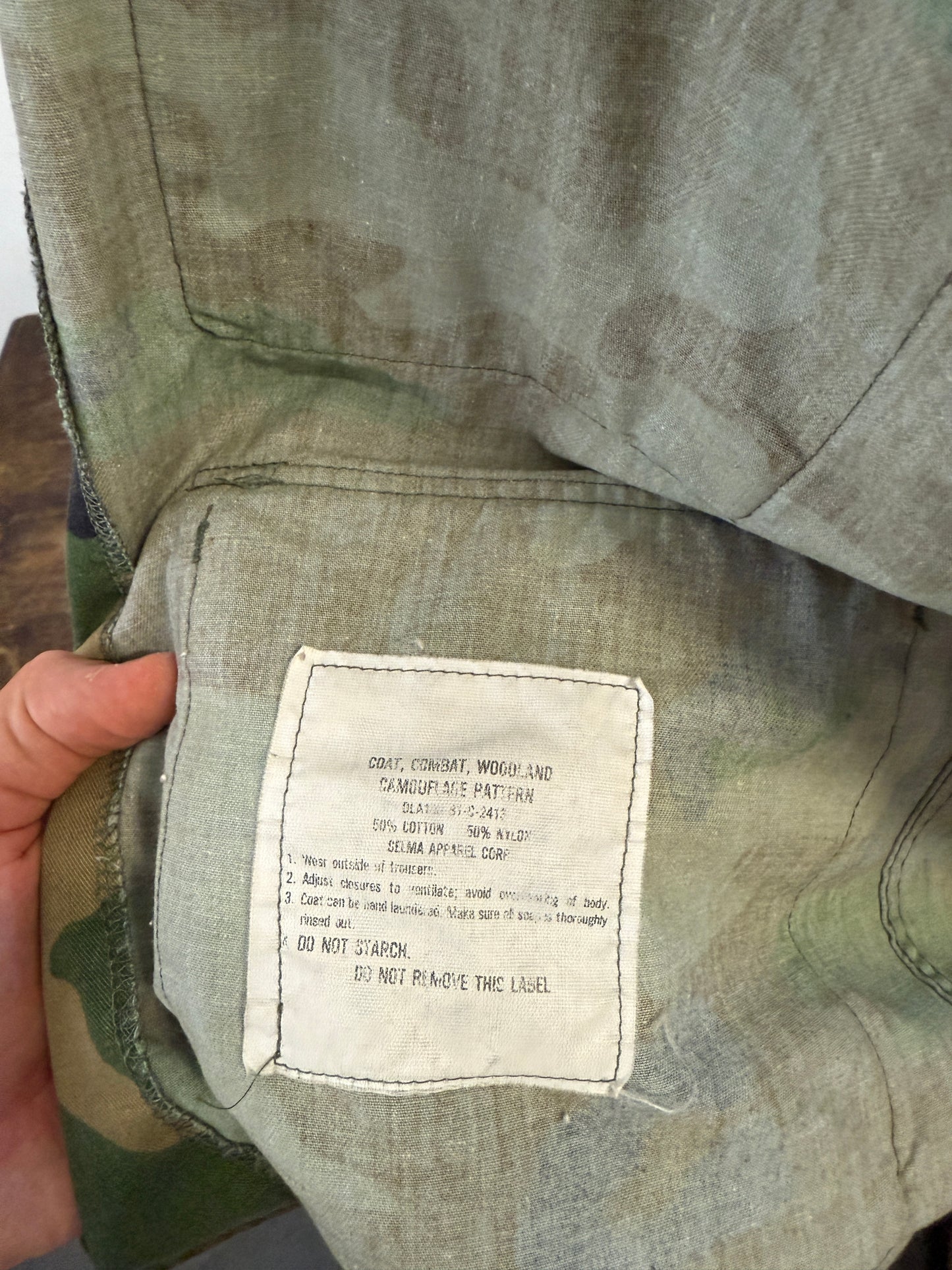 Vintage Woodland Jacket Us Army “M”