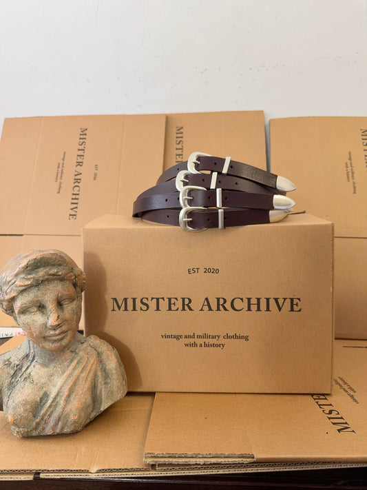 MANCINI 1979 X MISTER ARCHIVE - Dark Brown Belt