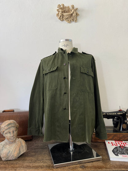 Vintage 80’s Faded Hungarian Army Shirt “M/L”
