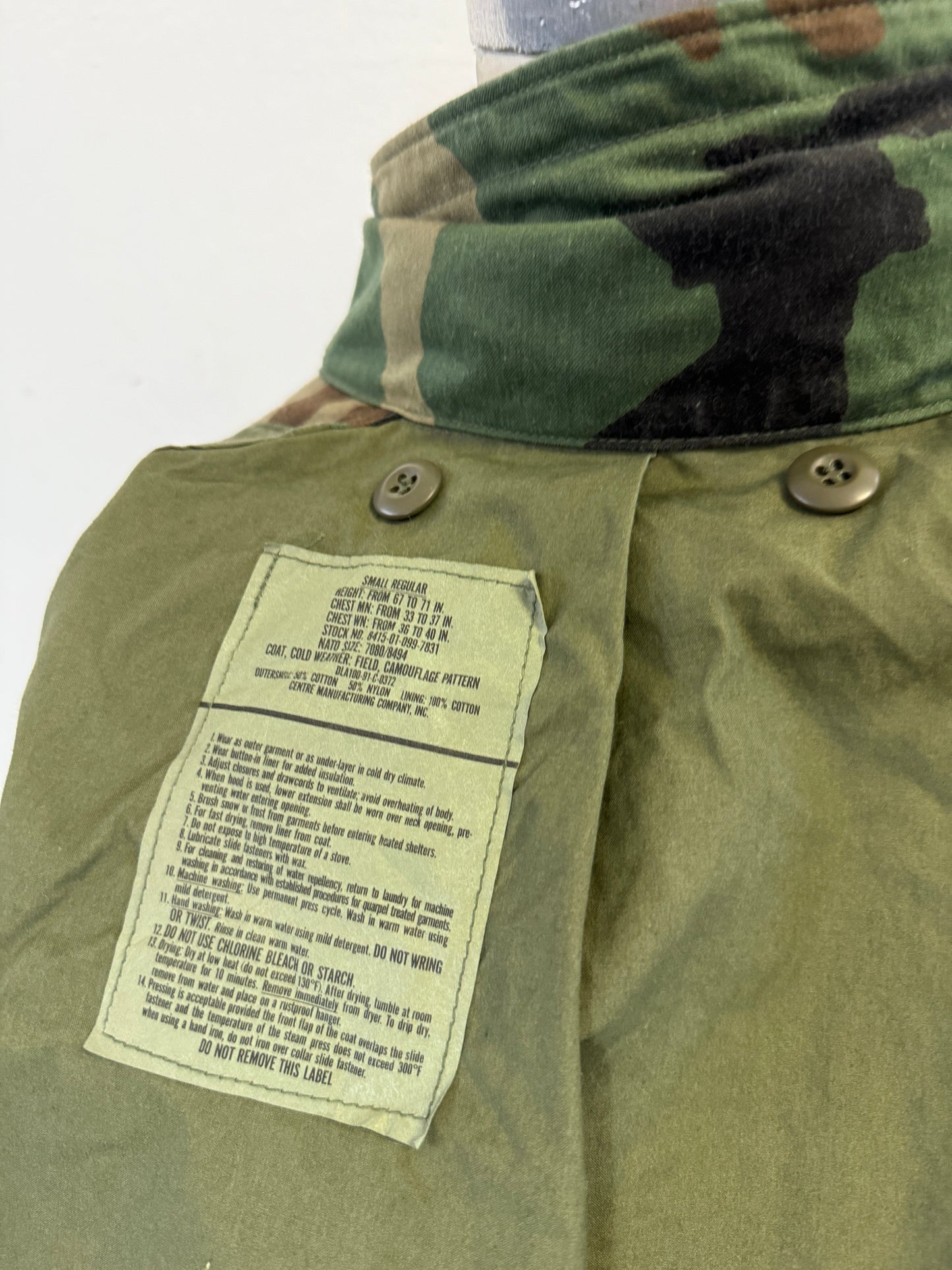 Vintage Woodland Field Jacket M65 Us Army “M”