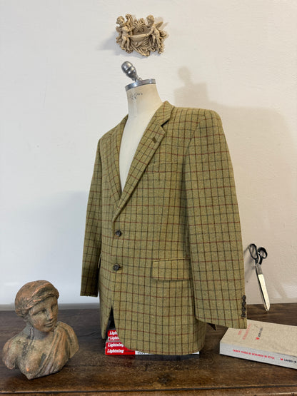 Vintage Checkered Wool Jacket “L”